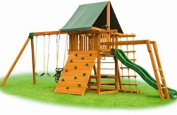 Wooden Swing Sets Keep the Kids Entertained this Summer